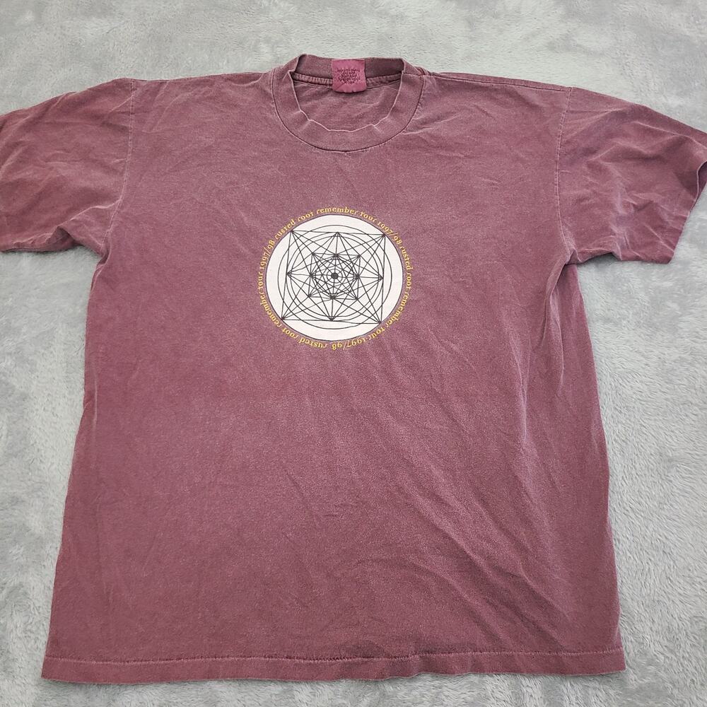 Vtg Rusted Root Remember 97/98 Double Sided Tour T Shirt Size L Made USA